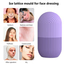 Skin Care Beauty Tool Silicone Ice Cube Tray Massager Face Roller (Purple) Newly