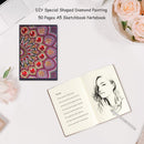 DIY Mandala Special Shaped Diamond Painting 50 Pages A5 Notebook Painting B