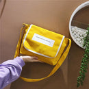 Women Travel Messenger Crossbody Bags College Girl Shoulder Bags (Yellow)