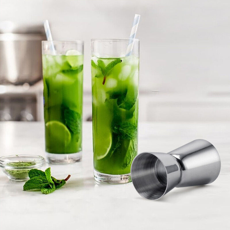 20/40ml Stainless Steel Wine Measuring Cup Double Head Cool Drink Mixer for Bar