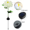 #A Solar Peony Flower Light Waterproof Lawn Landscape Lamps Garden Decoration