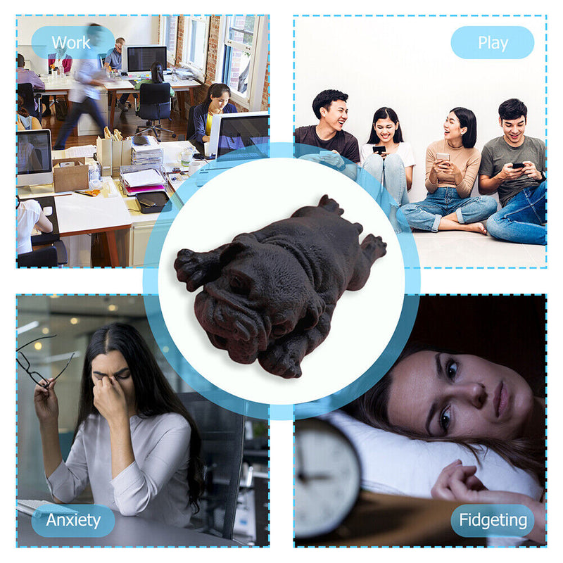 Simulation Soft Dogs Squeeze Ball Puzzle Anti Stress Artifact (Black Dog) Newly