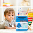 Piggy Bank ATM Machine Electronic Safe Money Jar for Boys Girls (Blue) Newly