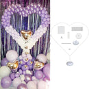 Column Base Ring Balloon Balloon Arch Plastic 59inch Love Heart With Stand