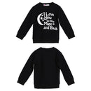 Kids Baby Boys Girls To The Moon Printed Long Sleeve Sweater Tops Clothes