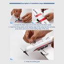 2.4G 2CH RC Glider Fixed Wing Remote Control Airplane Children Toys White Newly