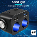Auto Accessories Car Charger Socket Car Cigarette Lighter Dual USB Charger