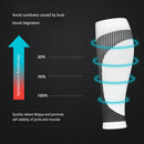 1 Pair Sports Leg Guard Cover Men Women Calf Compression Socks (White S/M)