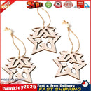 3pcs DIY Christmas Wooden Pendants Nordic Style Window Decor (JM01593) Newly