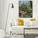 Painting By Numbers Kit DIY Resting Birds Canvas Oil Art Picture Home Decor