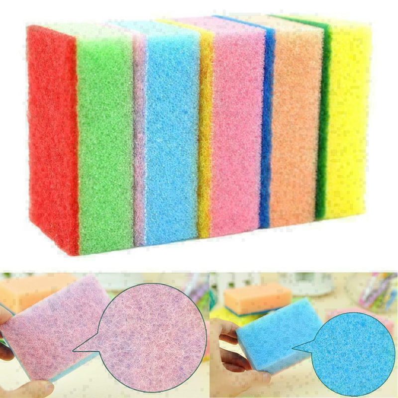 1PC Cleaning Sponge Brush 9*6*3CM Random color G9G9 L6C0 I2M8 I7E9