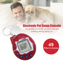 Electronic Pet Game Console Nostalgic Virtual E-pet Interactive Toys w/ Keych