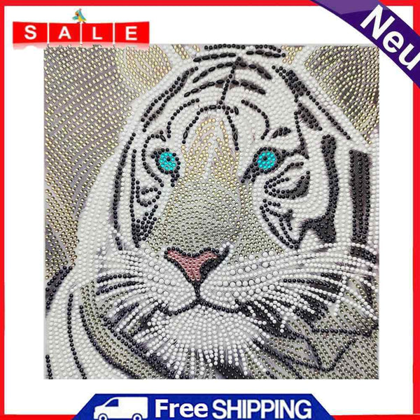 5D DIY Diamond Painting Tiger Special Shaped Full Drill Mosaic Art Home Pictures