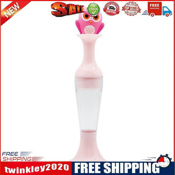 Vase 5D Diamond Painting Point Drill Pen DIY Craft (Pink Owl no Drill)