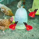 5pcs Bird Coop Poultry Chicken Drinker Water Drinking Bowl Cups Poultry Tools