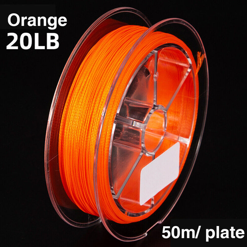 50m Fly Fishing Backing Line 8 Strands Braided Wire Fishing Tackle Accessorie