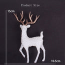 Home Ornament White Flash Table Decoration Christmas Elk Crystal Deer Christmas