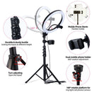 Light RGB LED 10 inch Ring Fill Light with Tripod Stand For TikTok Youtube