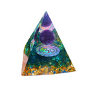 Pyramid Ogan Crystal Energy Tower Nature Reiki Chakra Crushed Stone (H) Newly