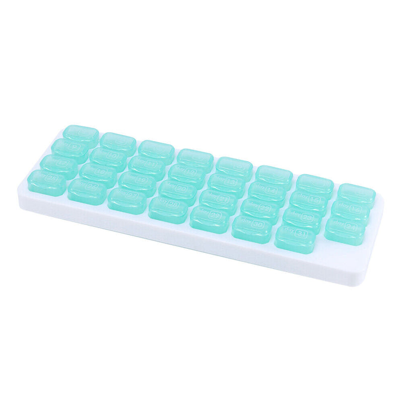 #A 31 Dividers Medicine Organizer Moisture-proof Grid Keyboard Vitamin Medicine