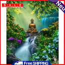 Full Embroidery Buddha Pattern Stamped 11CT DIY Cross Stitch Kits Home Decor