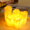 3 Pcs Battery Power LED Flameless Flickering Wax Candles | Pillar Home Decor_