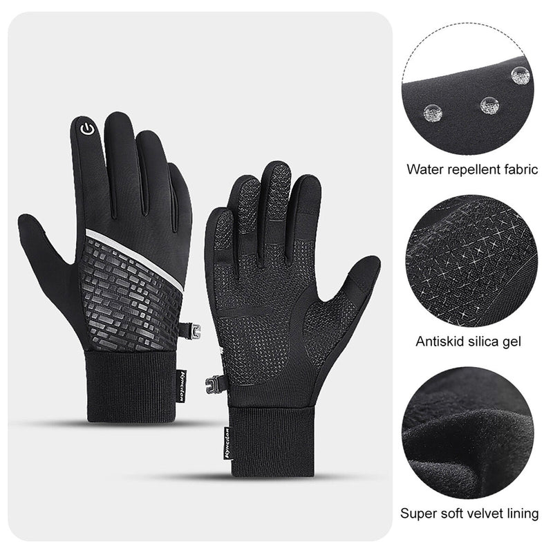 Ski Gloves - Waterproof & Breathable Touch Screen Snowboard Gloves for Men Women