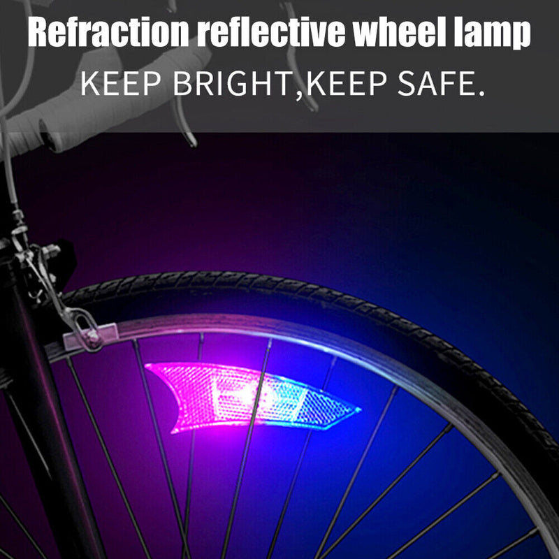 2pcs Bike Spoke Lights Bicycle Tire Wheel Rim Night Reflective Flashing Lam