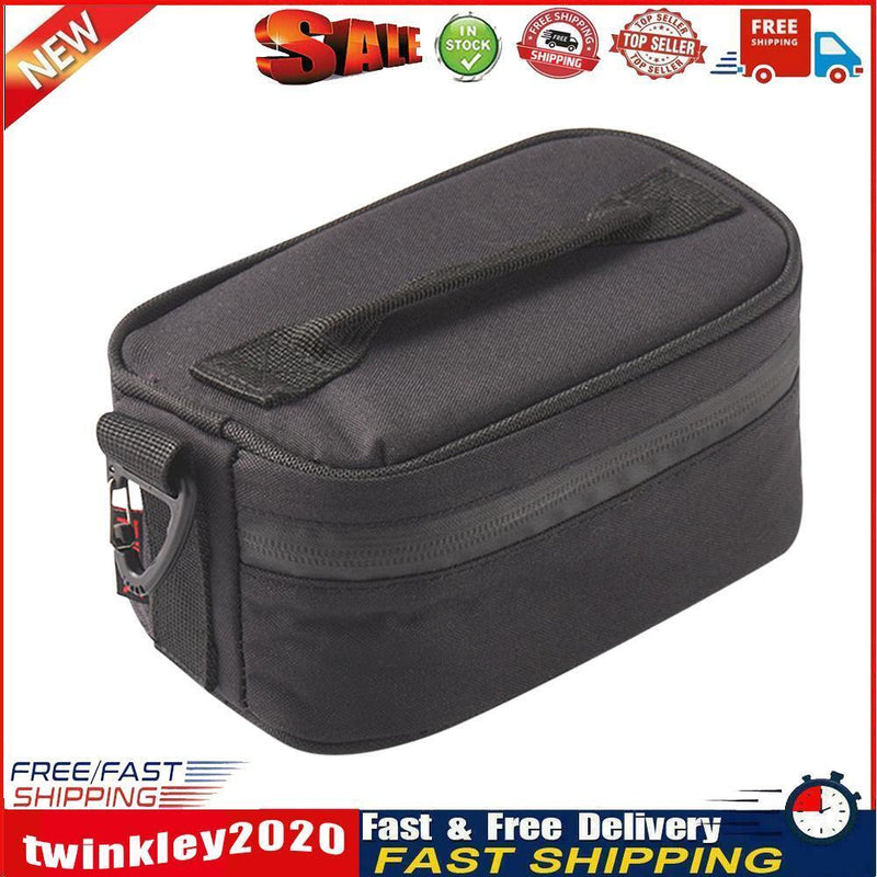 Outdoor Camping Lunch Box Aluminum Thermal Food Picnic Bento Bags (Black) Newly