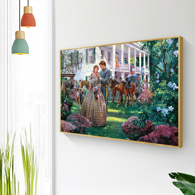 Family Gathering 50x40cm Oil Paint By Numbers DIY Painting M734