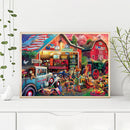 5D DIY Diamond Painting Kits Market Shops Full Round Drill Wall Decor Art Cra