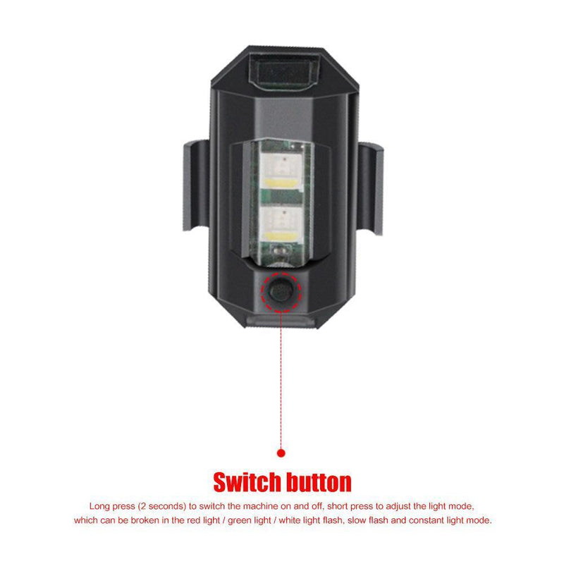 Waterproof LED Bicycle Taillight Bike Drone Lighting Warning Rear Lights