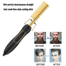 2 in 1 Electric Hair Straightener Curler Heating Flat Curling Iron Styling Comb