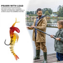 Sea Fishing Soft Lure Baits Bionic Lead Head Shrimp Shape Crankbait Muti-Section