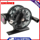 55mm Plastic Metal Winter Ice Fishing Reels Portable Fishing Reel (Black)