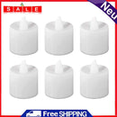6pcs Flameless Tea Light Candles Battery Operated Flickering Tealights (B)