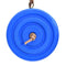 Safe Indoor Outdoor Plastic Disc Monkey Kids Swing Fitness Swingset (Blue) Newly