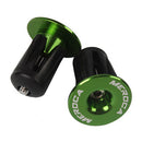 MEROCA 2pcs Bicycle Bar Grips End Cap Road Bike Handlebar End Plug (Green) Newly