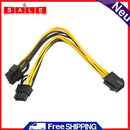 PCI-E 6 Pin to Dual 8 Pin Power Splitter Cable Graphics Card PCI Express Adapter