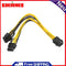PCI-E 6 Pin to Dual 8 Pin Power Splitter Cable Graphics Card PCI Express Adapter