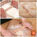 Wooden Thread Baking Roller Flower Stick Baking Cake Dumpling X0T7 Rolling V3Q9
