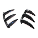 Rear Bumper Vent Canards for Mercedes W176 A200 A45 AMG (Carbon Fiber Look)