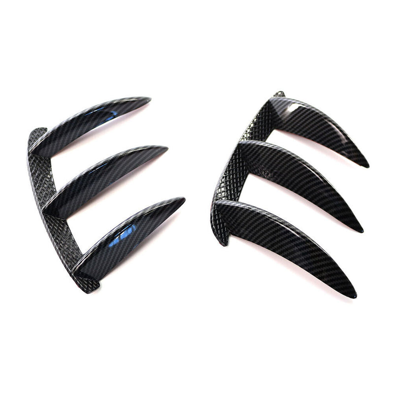 Rear Bumper Vent Canards for Mercedes W176 A200 A45 AMG (Carbon Fiber Look)