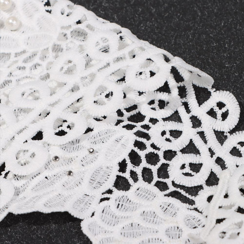 Embroidered Lace Lace Fabric Applique Embroidery Collar Neckline Accessories