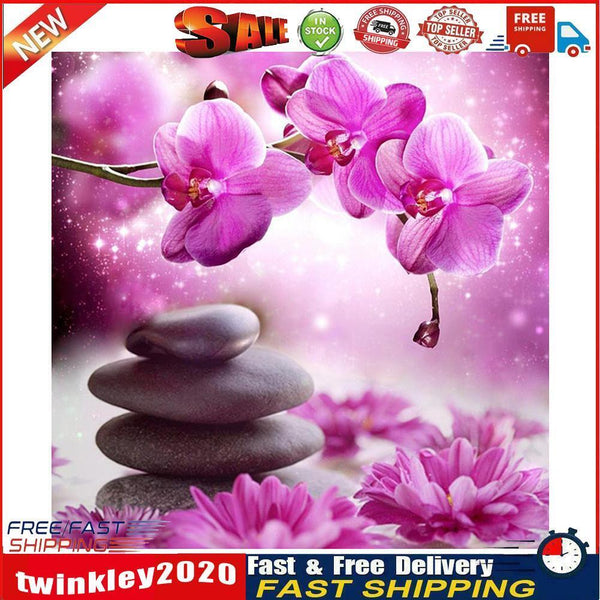 Flower 5D Full Drill Diamond Painting Embroidery DIY Cross Stitch Decor Newly