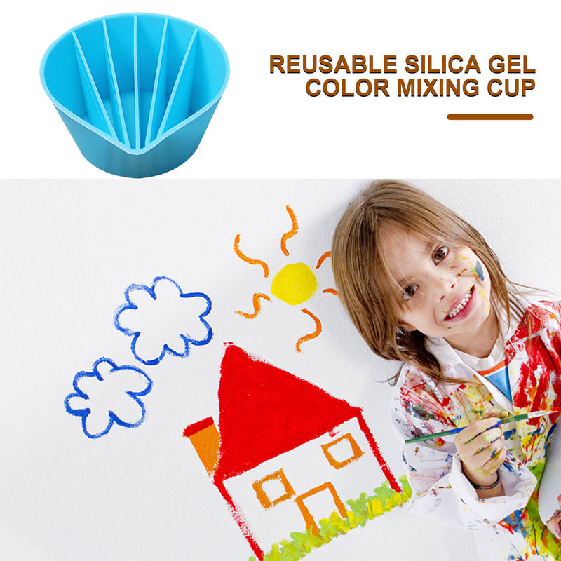 Split Color Mixing Cups for Paints 2/3/4/5 Channels Pouring Cup - Acrylic Paint