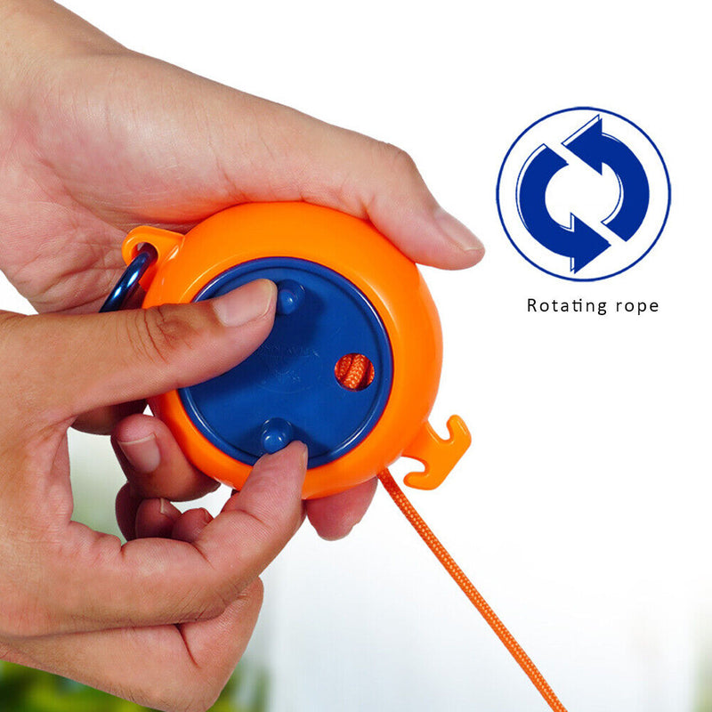 Windproof Chain Binding Rope Lanyard Anti-Slip Invisible Camping Clotheslines