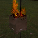 Outdoor Camping Hiking Wood Burning Stoves Stainless Steel Bonfire Hanging Stove