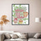 Cross-Stitch Kits Printed Canvas Tea Cake Embroidery DIY 14CT Stamp (J341)