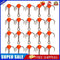 10pcs Ice Fishing Sharpened Treble Hooks Carbon Steel Mini Hook Red (8)